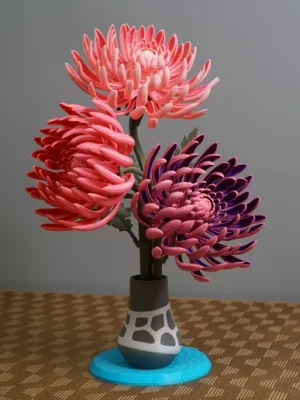 BCPhoto01 Blooming Chrysanthemum lifetime commercial license