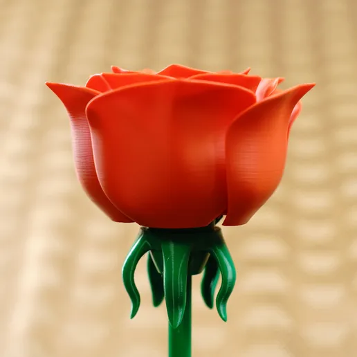 3D Printable Blooming Rose LIFETIME Commercial License