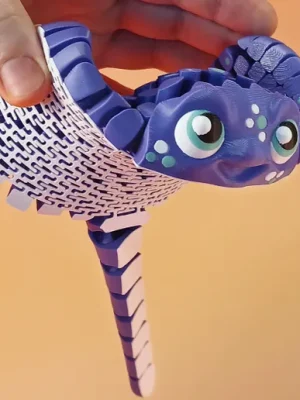 Articulated Stingray Anti-Stress Toy – Print-in-Place 3D Model